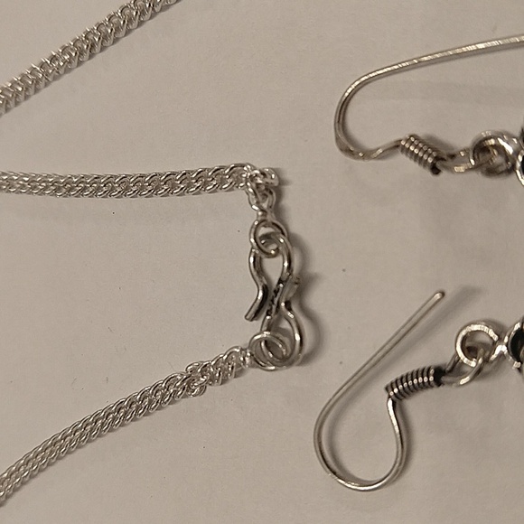 Labradorite and blue topaz set - Picture 3 of 7